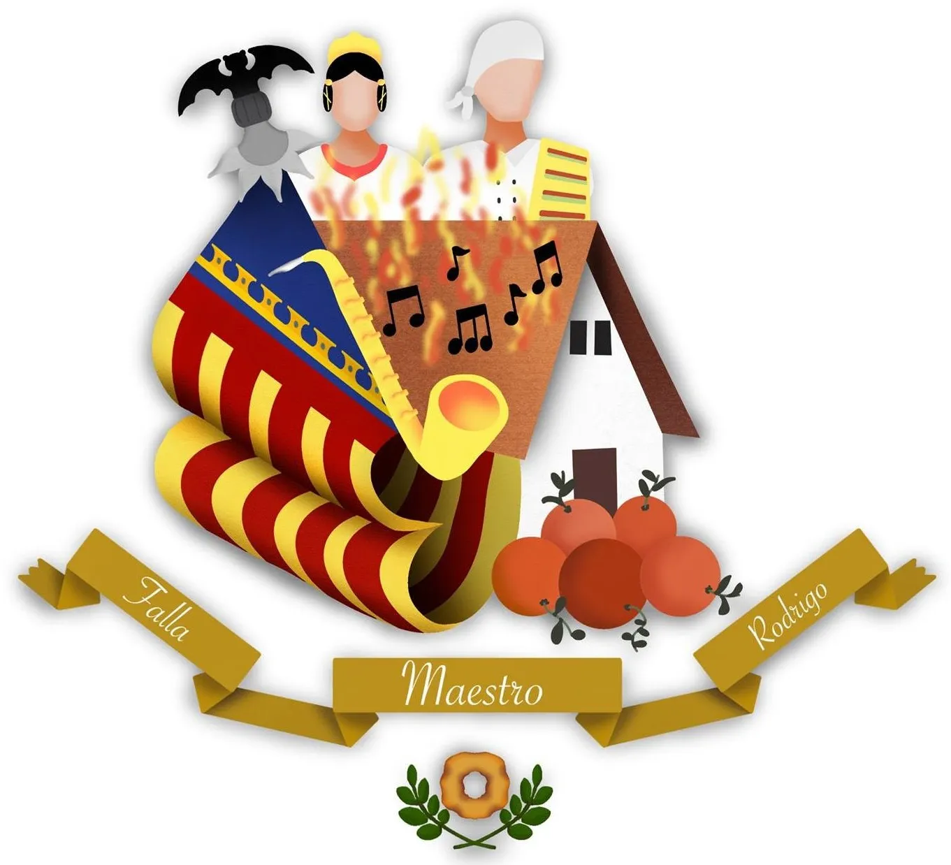 Logo de Falla Maestro Rodrigo-General Avilés